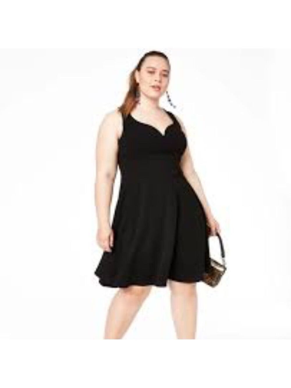 B. Darlin Fit & Flare Plus Size Dress